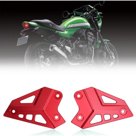 Panneau de garniture de repose-pieds arrière modifié pour moto, KAWASAKI Z900, 2017-2021, rouge. (1/5)