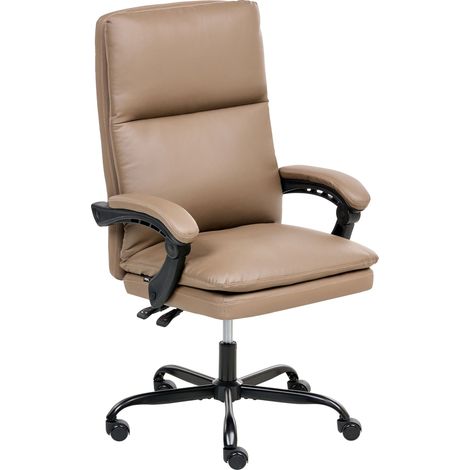Executive Chair SERENE Faux Leather Brown (1/5)