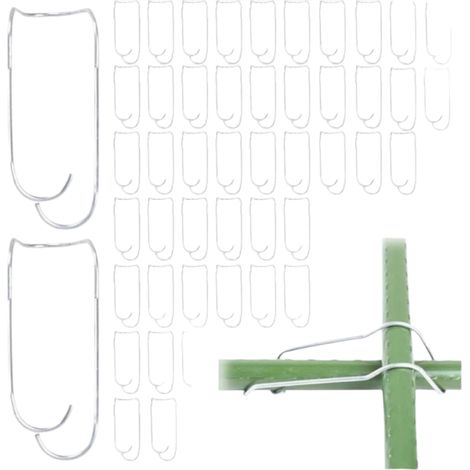 Boucles De Connexion - Acier - Pour Treillis De Plantes Et Soutien De Plantes Grimpantes - Diamètre 20 Mm - Lot De 50 (1/5)