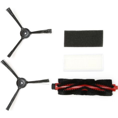 Kit de remplacement de filtre pour brosse principale, brosse latérale et balai, compatible avec les balayeuses Lefant M200/M201/M520M/M571/T700 (1/5)