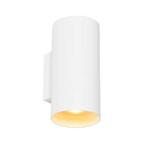 Design Wandleuchte Weiß Rund 2-Lichter - Sab