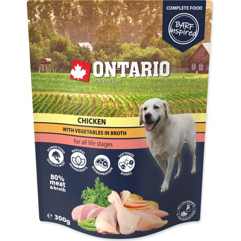 Poulet de l'Ontario aux légumes en bouillon 300 g