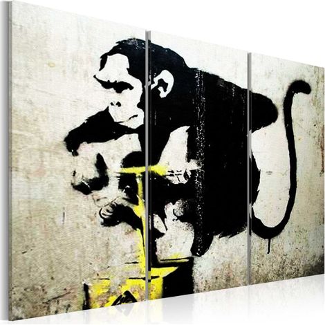 Quadro - Monkey TNT Detonator by Banksy  - 90x60 (1/4)
