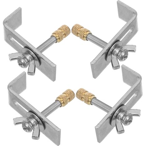 Copper And Iron Undermount Sink Fixing Clips Heavy Duty Stone Basin Mounting Brackets Easy Installation Sink Accessories (1/5)