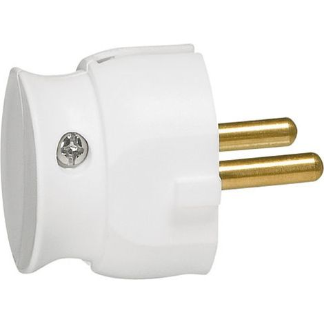 LEGRAND - Fiche mâle 2p 16a extra plat blanc sc