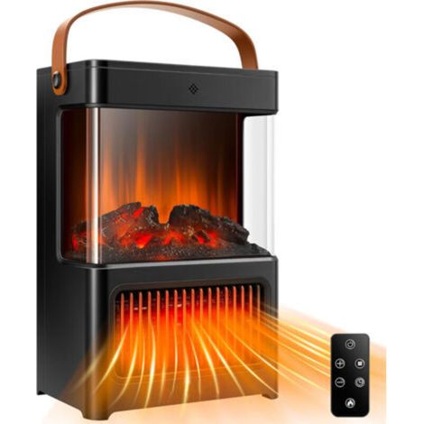 Cheminée électrique portable – Effet de flamme 3D – Télécommande et écran tactile – Minuterie programmable jusqu'à 8h – Surface de chauffage 15m² (1/5)