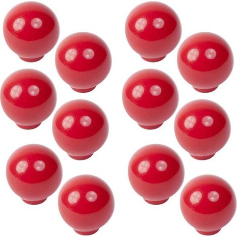 FPLUS pomo bola abs d/29 rojo , Tirador Pomo Mueble Infantil Bola Resina ABS Rojo Brillo -      
Diámetro 29MM.