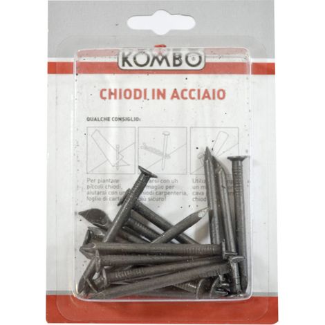 SET DI CHIODI PUNTA ACCIAO 3.7 X 50 GREZZI 70 GRAMMI
