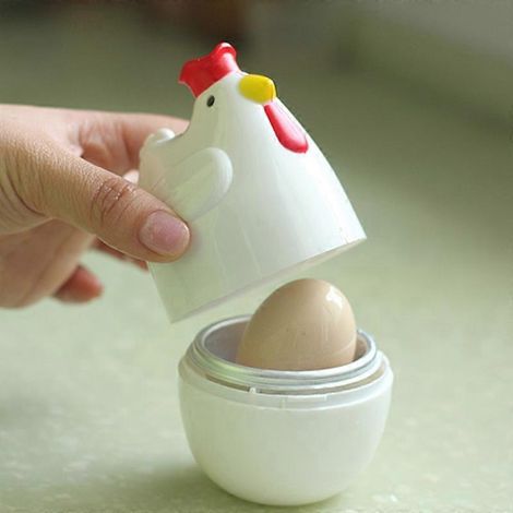 Cuiseur à œufs en forme de poulet pour micro-ondes, appareil de cuisine (1/5)