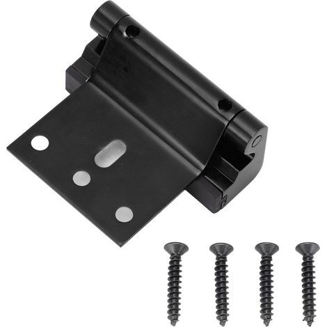 Serrure de porte de sécurité domestique, supporte 800lb, en alliage d'aluminium, renfort à l'épreuve des enfants pour chambre à coucher, Garage, noir (1/5)