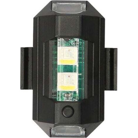 6pcs couleurs LED lumières stroboscopiques, lumières stroboscopiques pour avions, éclairage anti-collision LED lumières signal de nuit, mini lampe drone, lampe stroboscopique pour voitures, motos, vél
