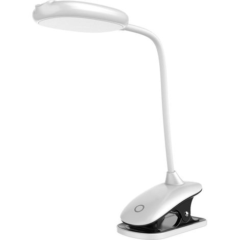 Lampara De Lectura Con Clip - Tecnologia Led Para Proteccion Ocular - Alimentacion Usb - Para Dormitorio Y Estudio - 1 Unidad (1/5)