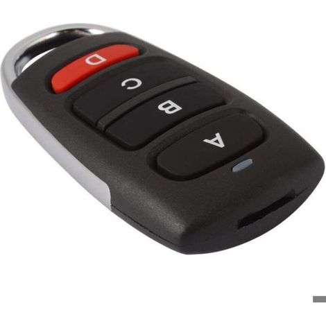 Clé Fob Clonable - Télécommande Porte Garage 433 MHz - 4 Boutons - Compatible Systèmes Portes Électriques et Portails - Lot de 2 (1/5)