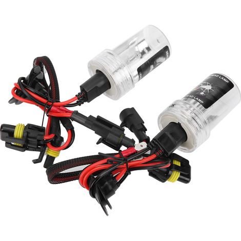 2 ampoules H3 35W 6000K 3250LM blanc brillant, feux avant voiture, remplacement lampe de phare, forte luminosité (1/5)