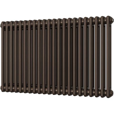 Alpha - Black Copper Column Radiator H600mm x W988mm 2 Column (1/3)