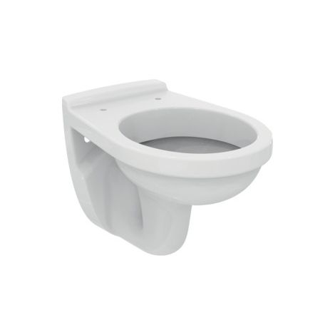 Porcher – Cuvette WC suspendu 355x520mm – Porcelaine vitrifiée blanche – Chasse d'eau 4.5-6 l/min – Sortie horizontale
