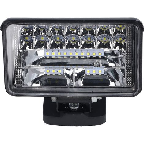 Lampe de travail LED 4 pouces, alimentée par batterie au lithium 18 V, haute luminosité, portable, idéale pour le camping et la construction. (1/5)