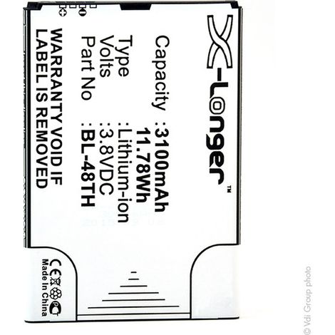 NX - Batterie téléphone, smartphone, GSM pour LG 3.8V 3100mAh - BL-48THBL48THEAC620585