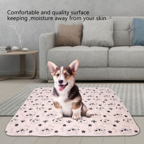 Réutilisable imperméable chiot chien chat pipi coussin de lit tapis urine pour animaux de compagnie 70 80 cm HB007 (1/4)