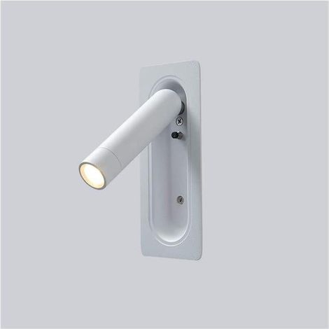 Einbau-Deckenwandleuchte, verstellbarer Wandstrahler, 3W-6000K weißes Licht, Einbau-Wandakzentbeleuchtung (weiß). (1/5)