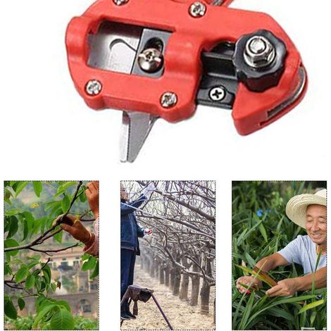 Sécateur Outils de jardin semis élagage arbre fruitier greffage sac tissu noir + élastique + membrane (1/3)