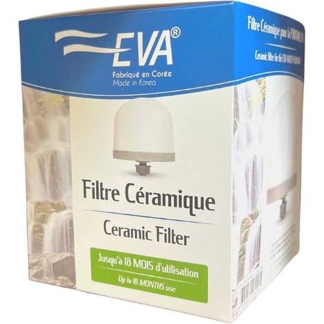 Céramique haute densité pour fontaine – Filtre de bassin – Retient rouille et bactéries – Installation facile sans colle – EVA (1/2)