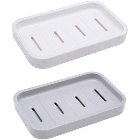 2-Pack Soap Holder, Soap Saver for Shower, Bathroom, Kitchen, Sinks, Keep Soap Dry (1/5)