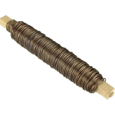 Filo ferro laccato su rocchetto 0,9 x 25 - bianco - 25 mt.