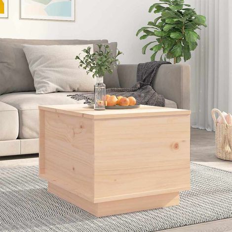 Table basse Table d'appoint pour Salon Chambre - 40x50x35 cm Bois massif de pin BV620525 - BonneVie (1/5)