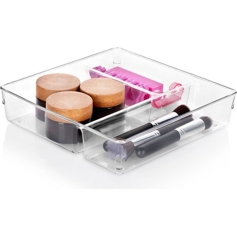 Schubladen-Organizer mit Fächern 23x23x5,5 cm