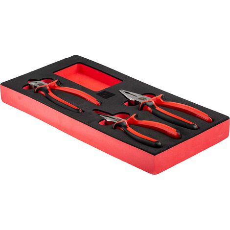 Jeu de pinces RS PRO, L. (hors tout) 250 mm, 3 pièces ( Prix pour 1 ) (1/5)