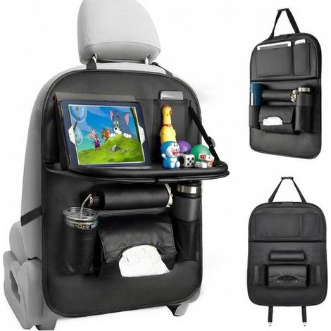 Organiseur de siège auto multifonctionnel – Support tablette – Siège arrière – Enfants et adultes – Universel (1/5)