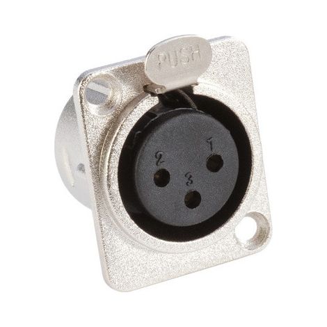 Base Xlr Hembra 3pin Tipo D Adam 7837
