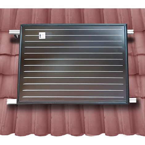 Struttura di montaggio soprategola per 1 pannello solare termico piano FKF orizzontale composta da: