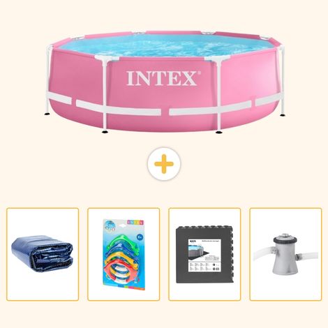 Intex Piscine Tubulaire Ronde - 244x76 cm - 5-pièces  S3 (1/5)