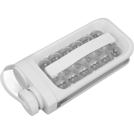 Moule à glaçons sphériques à démoulage rapide, portable, blanc, pour la maison, les bars et les restaurants. (1/5)