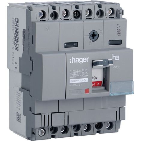 Disj.x160 4P 40kA 80A mag fixe - APPAREILLAGE DE TETE HAGER HNA081M