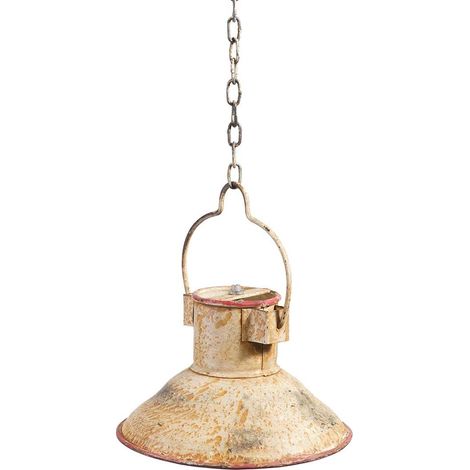 Biscottini Lustre Industriel Non électrifié 24x24x14 cm Lustre Vintage Industriel en Fer Lustre Cuisine Suspendue Style Industriel (1/5)