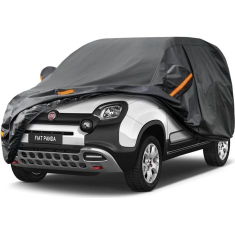 Autoplane Wasserdicht für Fiat Panda (2011-2025) 7-Schichten Vollgarage Staubschutz mit Reflektoren