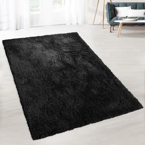 Shaggy-Teppich Prestige Schwarz 80 x 150 cm (1/5)