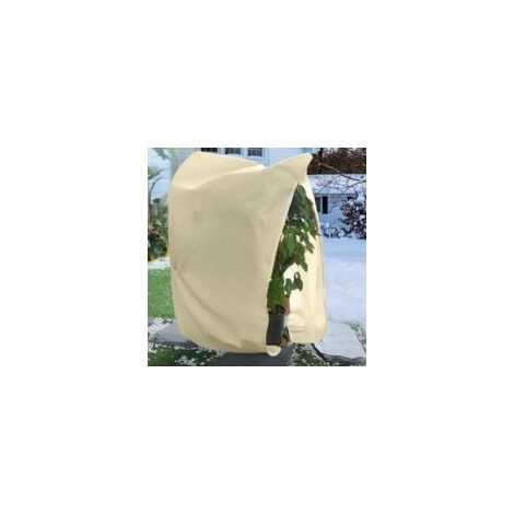 Cyslmuk – Voile d'hivernage 1.2x1M – Protection contre gel et insectes – Tissu non tissé 60g/㎡ avec cordon et fermeture éclair – Réutilisable