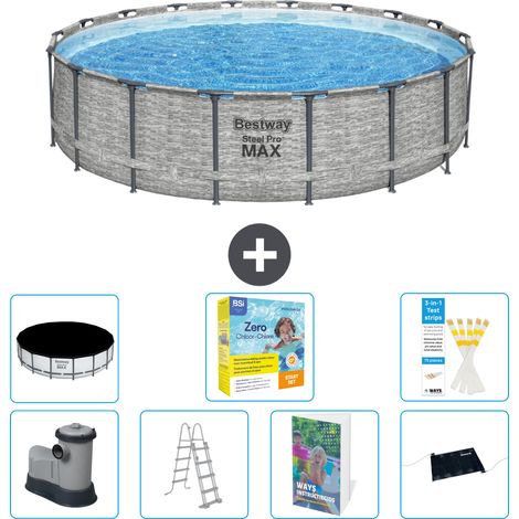 Bestway Steel Pro MAX Rund - 549x122 cm - 8-teilig S582
