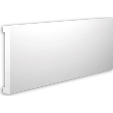 Frise Profhome 403201 Profil de façade Moulure décorative Moulure décorative design moderne blanc 2 m
