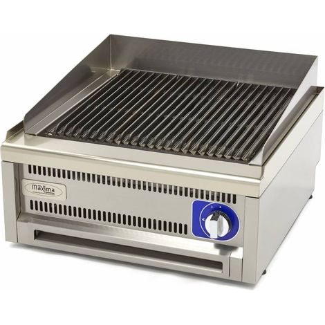 Chargrill Professionnel - Double - 60 cm de Prof. - Gaz - Maxima