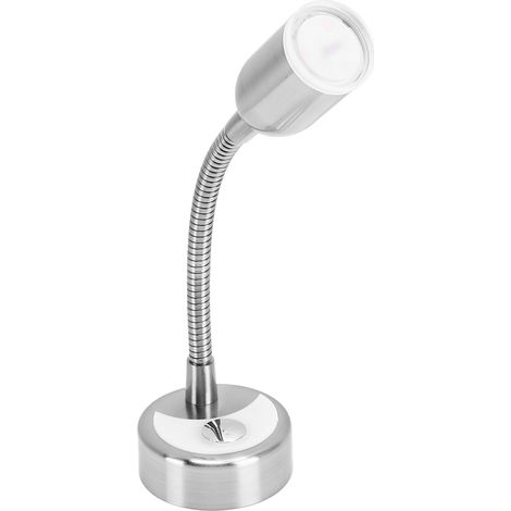 Lampe de chevet marine pour la lecture, interrupteur tactile, trois niveaux de lumière blanc chaud, tube flexible en col de cygne, adaptée aux camping-cars et aux caravanes. (1/5)