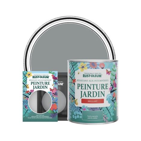 Peinture Jardin, Finition Brillante - Anthracite Moyen (1/3)