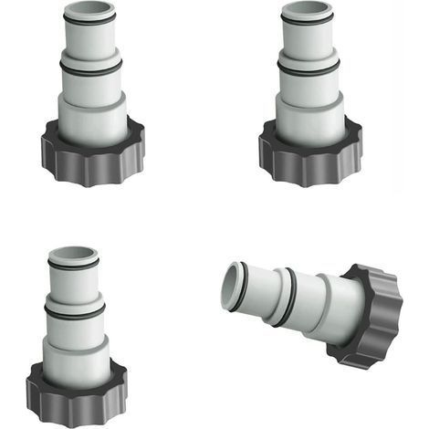 4 Pièces Adaptateur Piscine, Remplacement Adaptateur de Tuyau Série Intex A avec Filetage, Tuyau de Diamètre 1,5" et 1,25", Adaptateur de Pompe pour Kits de Piscine (1/5)