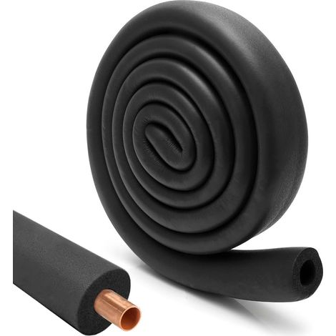 Isolation des tuyaux en caoutchouc, mousse - Diamètre 16 mm, Ø 22 mm, Ø 32 mm, isolation du tuyau 1,8 m, tuyau pour diamètre de tuyau, chauffage, sanitaire, tuyau en cuivre (noir, Ø 32 mm) (1/5)