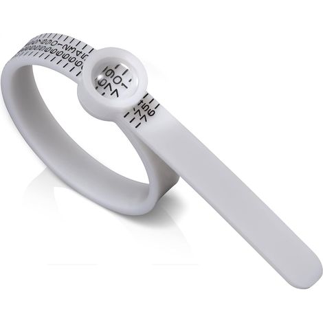 Baguier Mesureur Mesure de Taille de Doigt pour jauge de Doigt avec mandrin à Bague, Outil Fiançailles Mariage Calibreur (1/5)