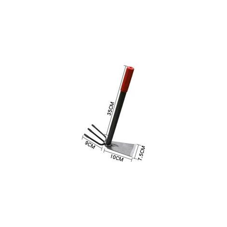 Houe Double de Jardin – Outil de Jardin Robuste – Houe et râteau 2 en 1 – Parfait pour Le désherbage et Le Travail du Sol (1/3)
